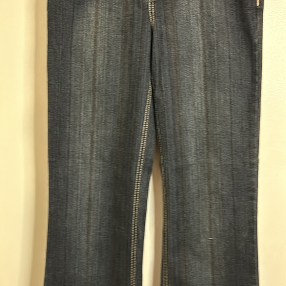 Point Zero VGUC jeans striped. Embroidery and beads on belt loops. Size 3. - Picture 4 of 16